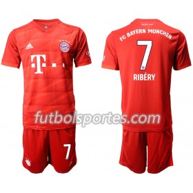 Camisetas Niños Bayern de Múnich RIBERY 7 Primera Equipacion 2019/2020